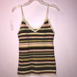 Multi-Color American Eagle Knit Tank Top